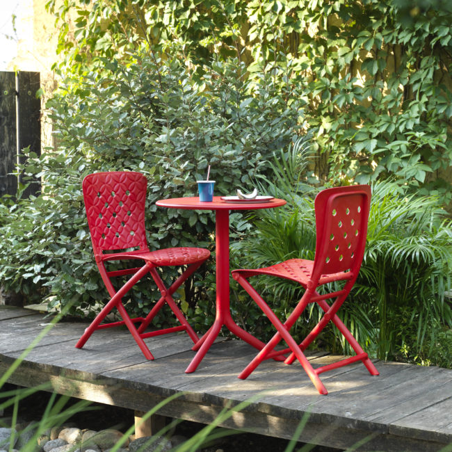 Nardi - Spritz tavolo e sedie rosso